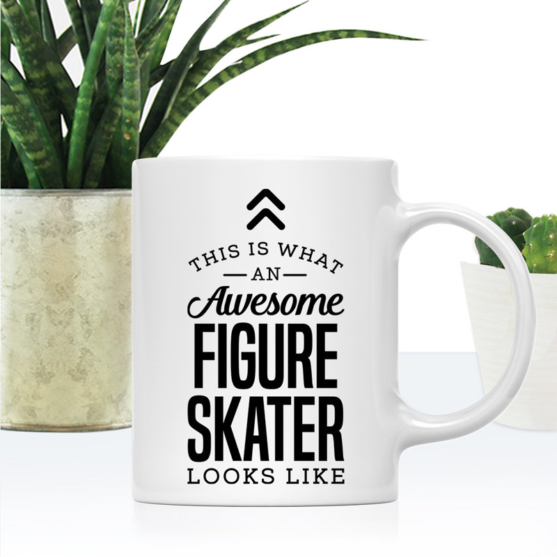 Tasse à thé en céramique, This Is What Awesome, Apparence de patineur artistique
