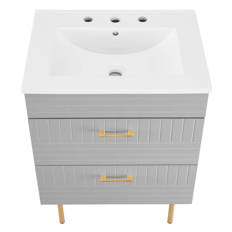 Daybreak 24" Bathroom Vanity, Light Gray