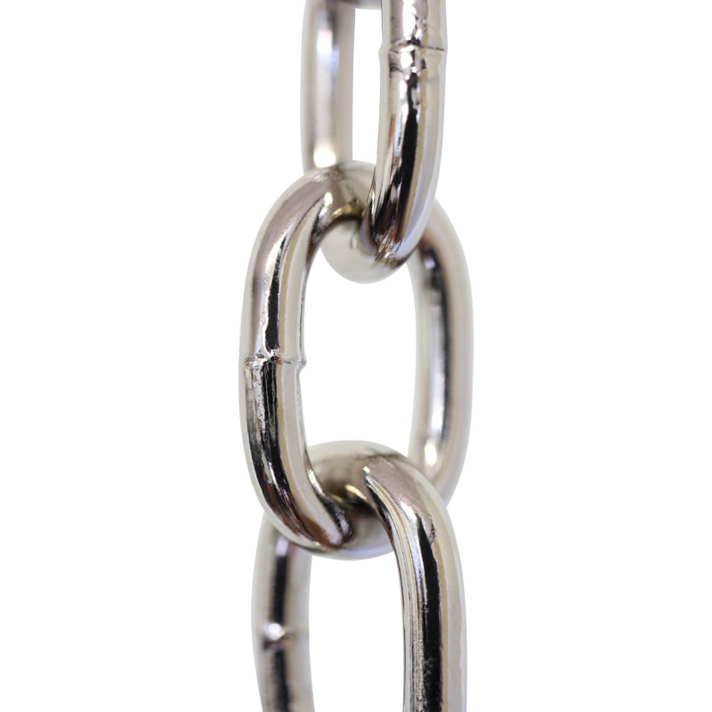 Chaîne ovale à chaînette (3 pieds), Nickel poli