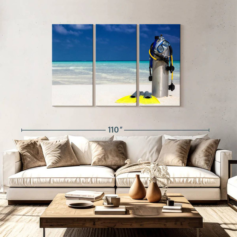 Senne Scuba Equipment, 48" H x 74" W