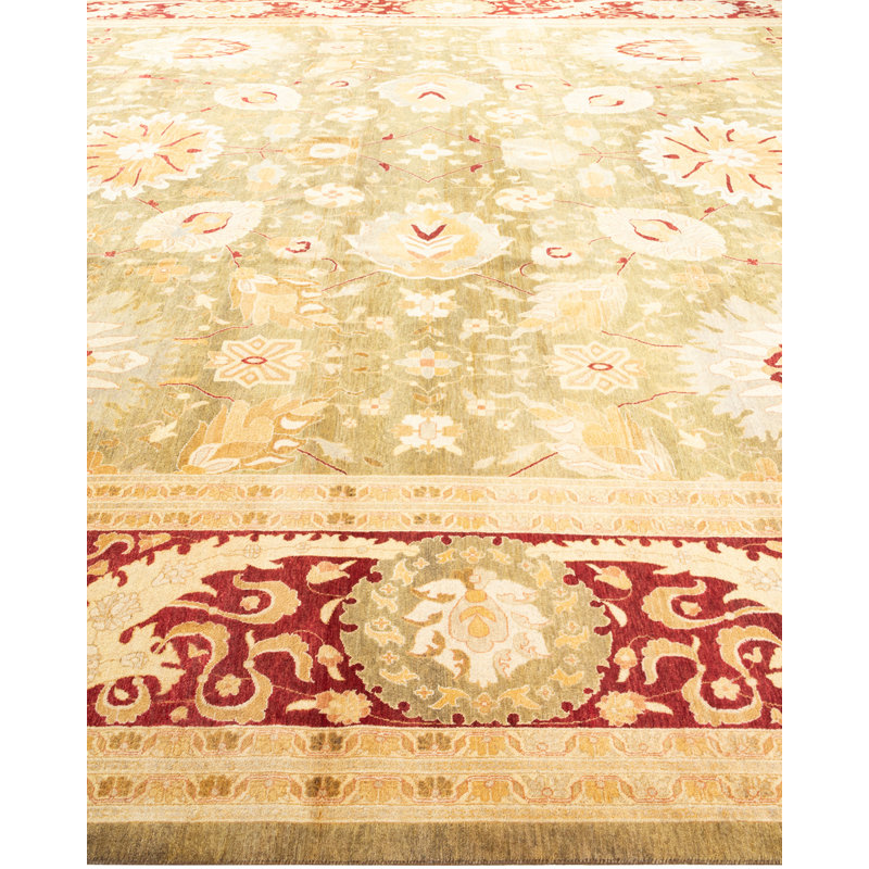Classic One-of-a-Kind 12' 2" x 13' 7" Hand Knotted Area Rug