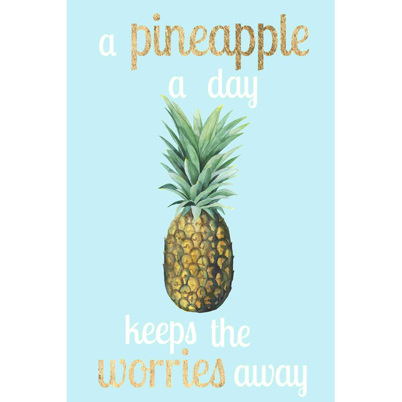Pineapple Life I, L 8 po x H 12 po x P 1,25 po