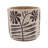 Set Of 4 Sand And Cement Planters With Botanical Motifs