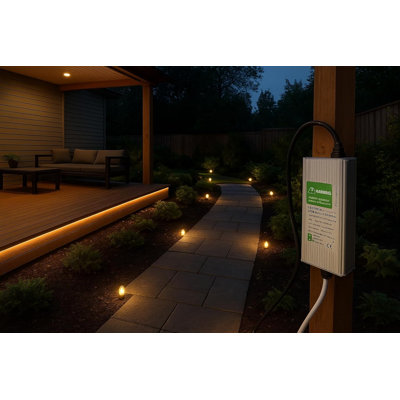 Waterproof LED Driver 12V IP67 Outdoor Power Supply Transformer for LED Strip Lights, Garden Lamps and Landscape Lighting