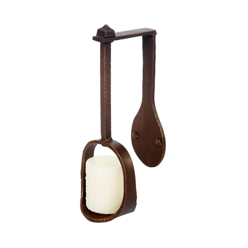 1 - Light Candle Wall Light, Bronze