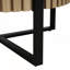 Table basse ronde fabriquée à la main avec motifs en forme de tambour et base en métal croisée pour les espaces de vie modernes-1603037754