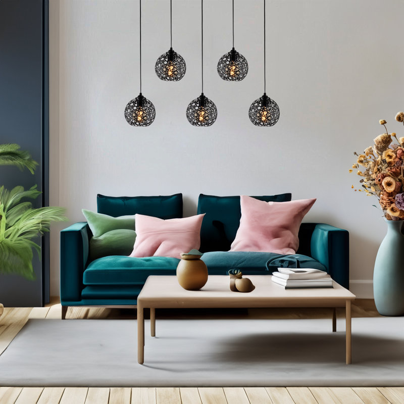 Ladaker 5 - Light Kitchen Island Globe Chandelier