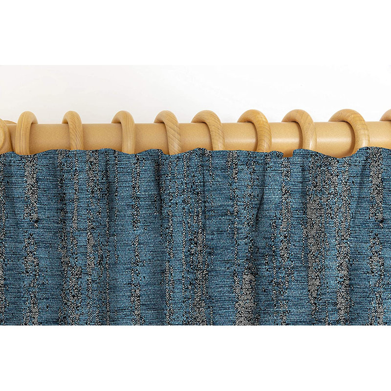 Arispe Room Darkening Curtain Pair, Denim Blue, 228 W x 228 D cm