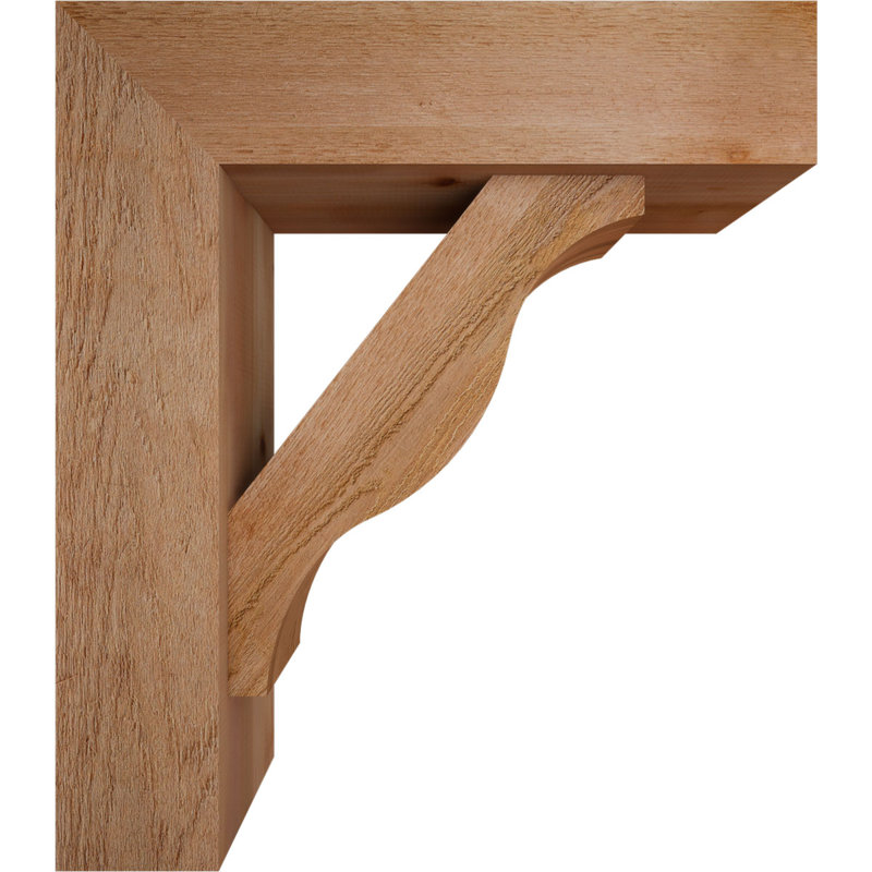 Support Funston Block avec support décalé, 32 x 28, Cèdre rouge occidental de l 8 po (scié brut)