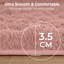 Aspire Homeware Pink Shaggy Area Rug Soft Plush Indoor Carpet-581686705