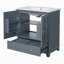 Meuble-lavabo 30 po avec lavabo en céramique-76607357