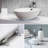 Edgewater Wood Toilet Seat with Hinges, Never Comes Loose, ELONGATED, White-102039914