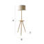 Tolono 150cm Matte Tripod Floor Lamp-593348767
