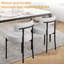Chaises de salle à manger rembourrées en tissu Sherpa avec dossier pour la salle à manger, la cuisine et le salon-879054983-879054976