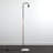 155cm Copper/White Arched Floor Lamp