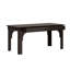 Bureau de direction 69 po Hilda avec 6 tiroirs, finition grain de bois de noyer