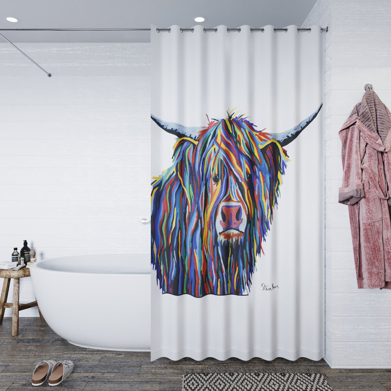 Art by Steven Brown Angus McCoo Shower Curtain, 18x18cm