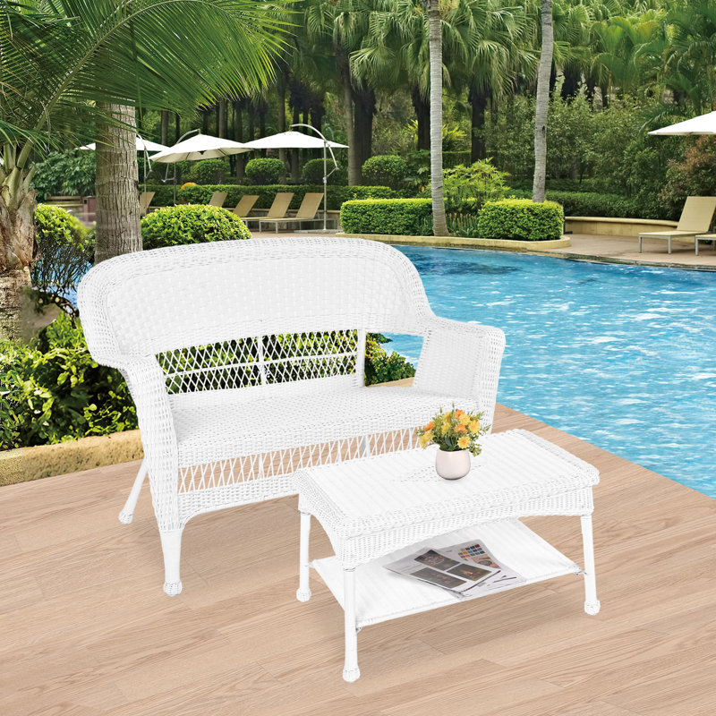 Dane 2 - Person Patio Conversation Set, White