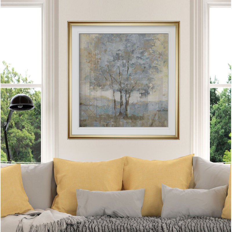 «Soft Sentinel I», reproduction d'art, H 16 po x l 16 po, Impression encadrée, Gold