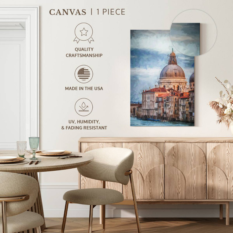 Aime Grand Canal and Sta. Maria Della Salute, H 51 po x l 34 po