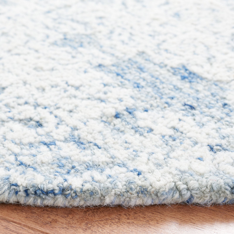 Huntleigh Hand Tufted Indian Wool And Cotton With Latex Oriental Rug, Square 6'