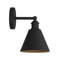 Applique murale 1 lumière Meridian en noir mat-1333775147-1333775148