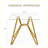 35.4-inch square tempered glass dining table