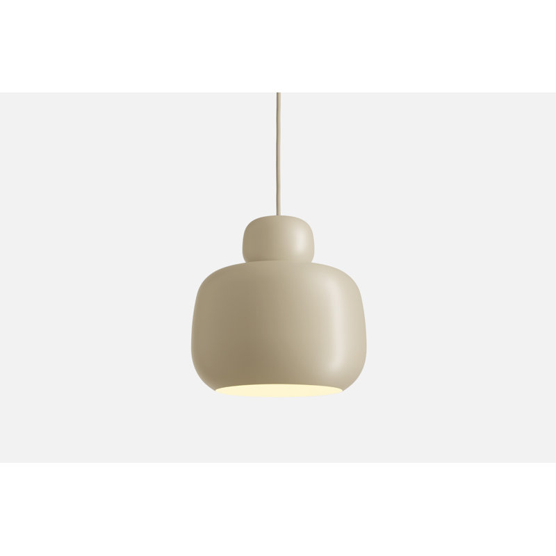 Stone Pendant (Small), Beige, 127.8" H x 9.4" W x 9.4" D