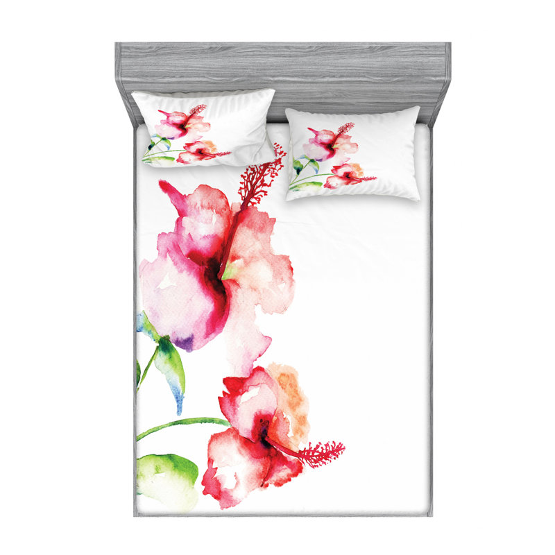 Microfiber Sheet Set, Queen Sheet Set + Fitted Sheet + 2 Pillowcases