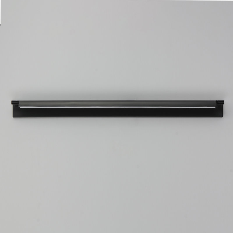 Delica LED Flush Mounted Sconce, Matte Black, 4.75" H x 30" W x 6" D
