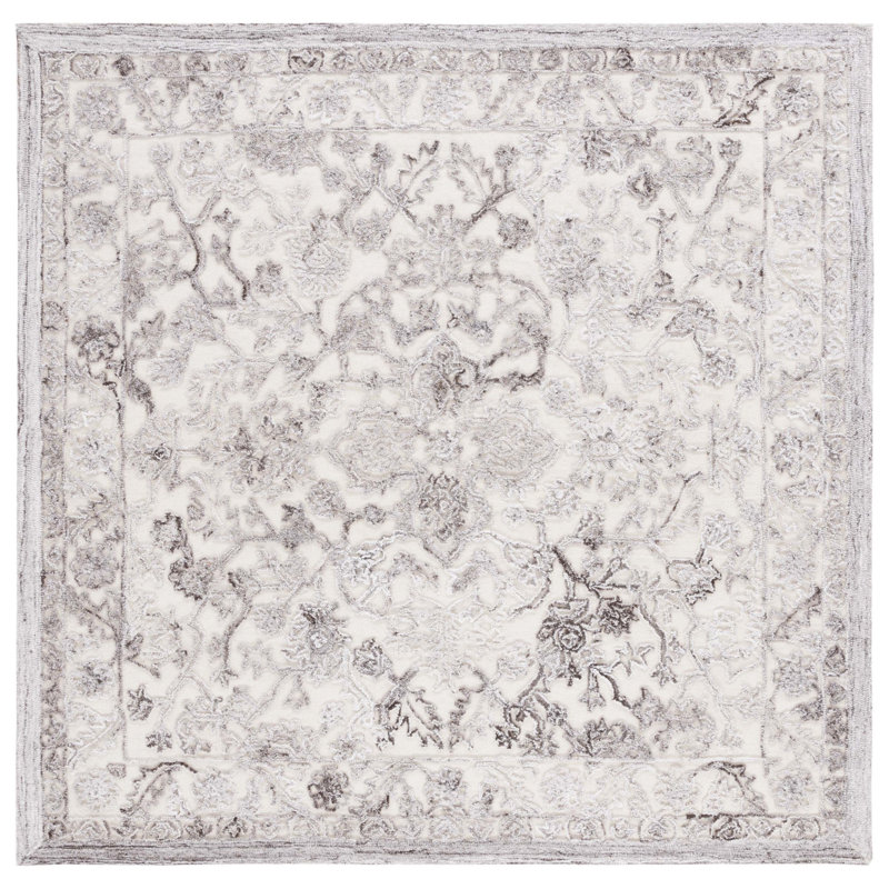 Trace Hand Tufted Performance Oriental Rug, Square 6'
