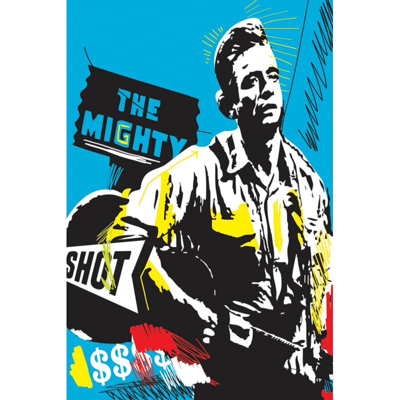 « cash », reproduction sur toile tendue, H 60 po x l 40 po