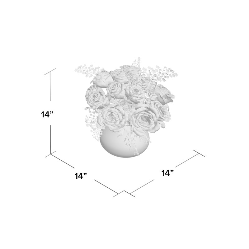 Arrangement floral rose dans un vase, Assorted