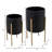Aideen Metal Planter Pot Set for Indoor & Outdoor Use - Set of 2-1491348883