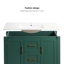 Meuble-lavabo de 36 po avec lavabo en céramique, armoire à 2 portes et tiroirs, fermeture en douceur, installation moderne, tiroirs sous-comptoir, choix élégant