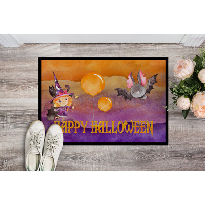 Eila Non-Slip Halloween Outdoor Doormat