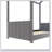 Velvet House Bed Wood Bed-1484239675