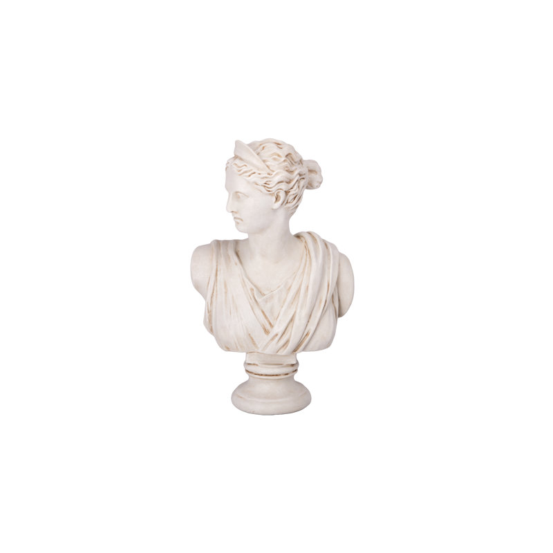 Figurine Decor Grey..12.50"x8.00"x20.00"H