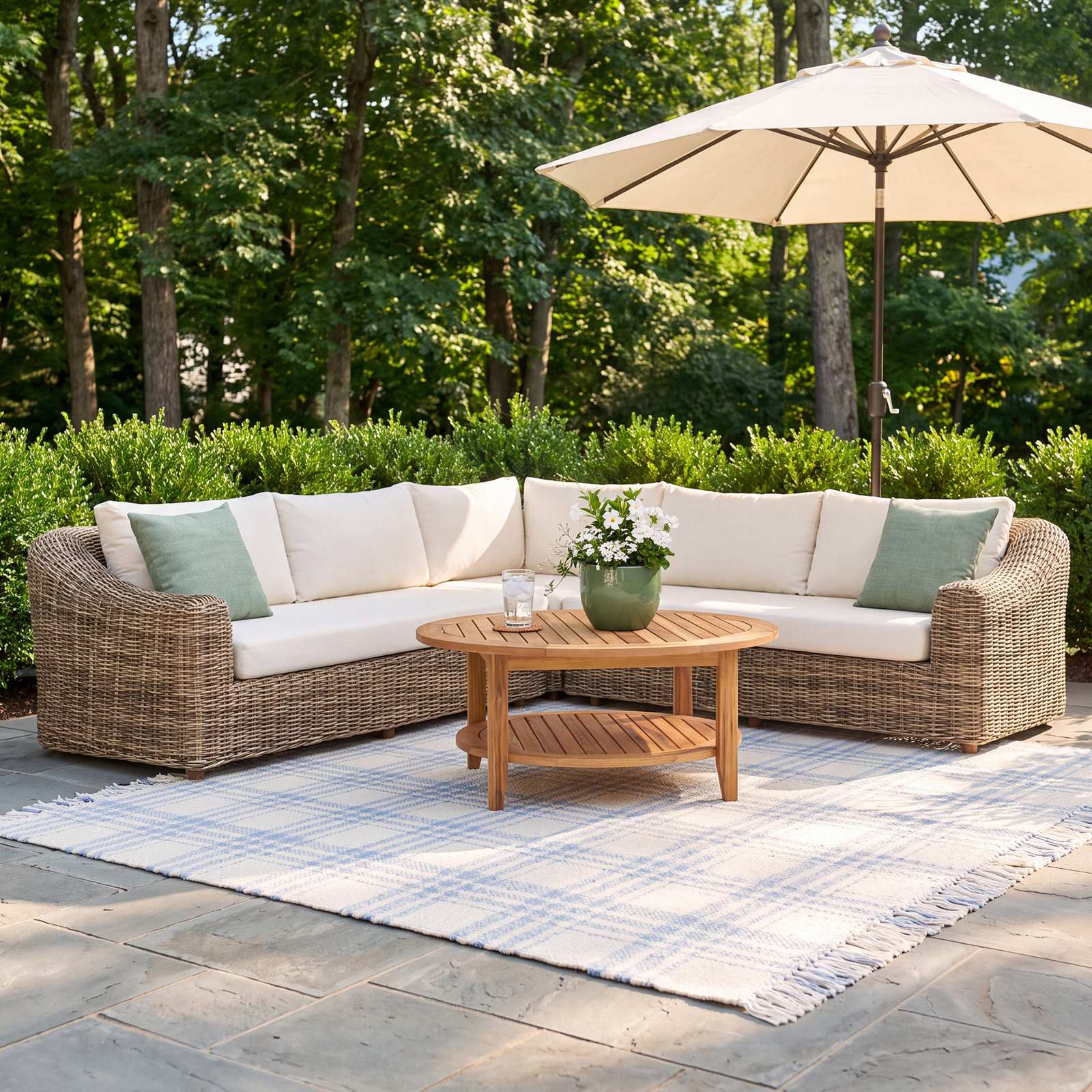 Cosha 121.5 Wide, Natural Teak