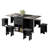 Chelia 7 - Piece Folding Extendable Dining Table Set With 6 Chairs-836861016