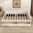 Upholstered Platform Bed with USB and 2 Drawers-925284873