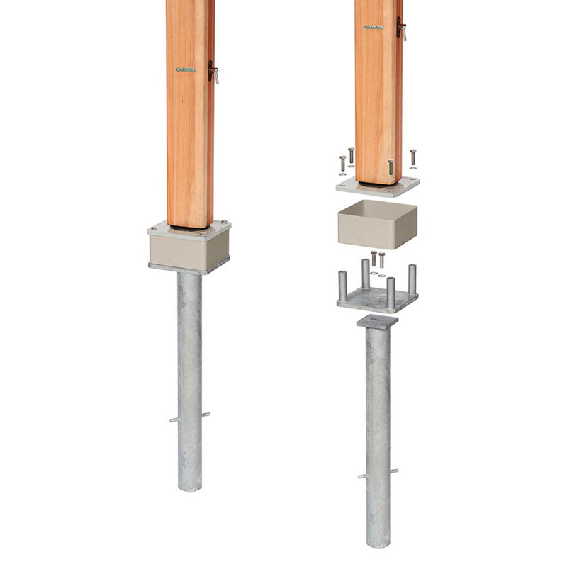 Napoli Cantilever In-Ground Base - Champagne