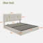 Lit plateforme tapissier avec système de rangement hydraulique-1513705029