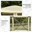 Tente avec abri de jardin avec moustiquaire Outsunny Pop Up-113146930