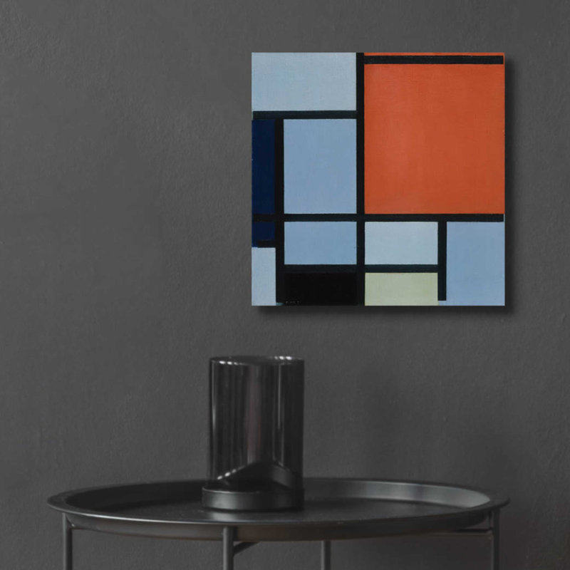 " Composition 1921 " by Piet Mondrian, 12" H x 12" W x 0.13" D