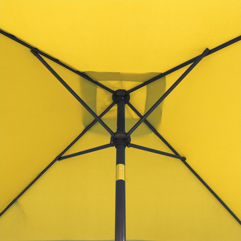 Parasol de marché carré 6,5 pi Tempo, Jaune