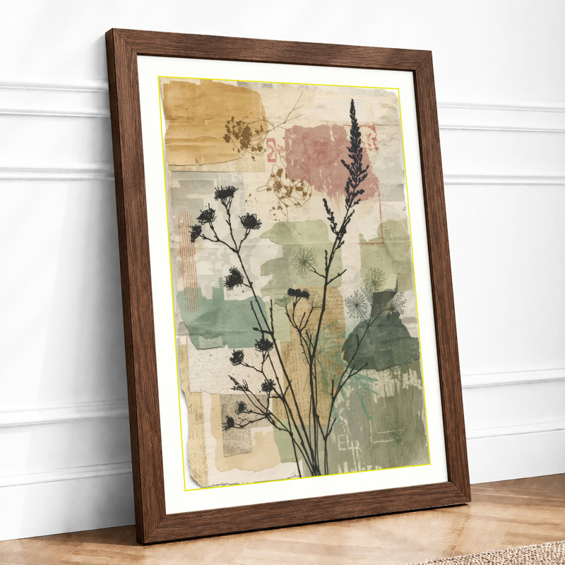 Study Botanical - Framed Print, Walnut, A3 - 42.0 x 29.7 cm