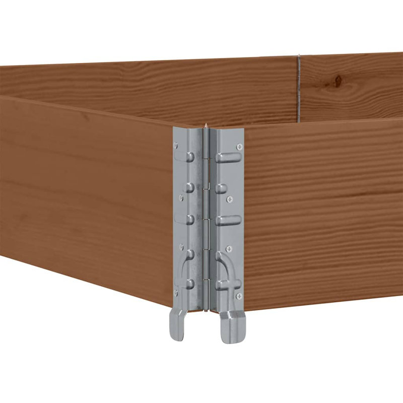 Corliss Wood Planter Box, 8.46" H x 47.25" W x 31.5" D, Brown