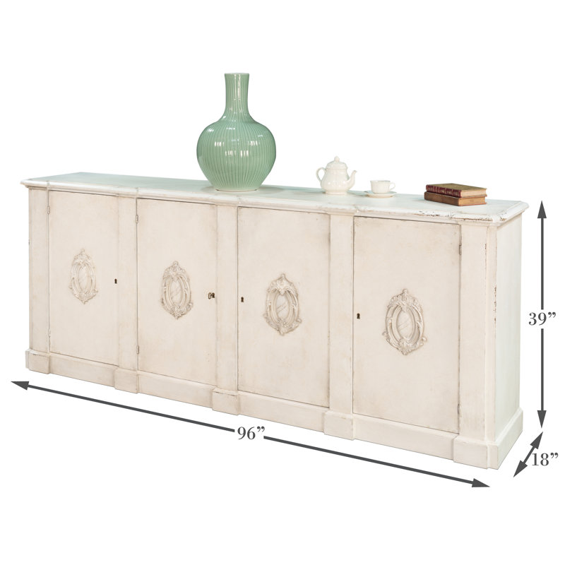 Suero 96 in. W Solid Wood Sideboard
