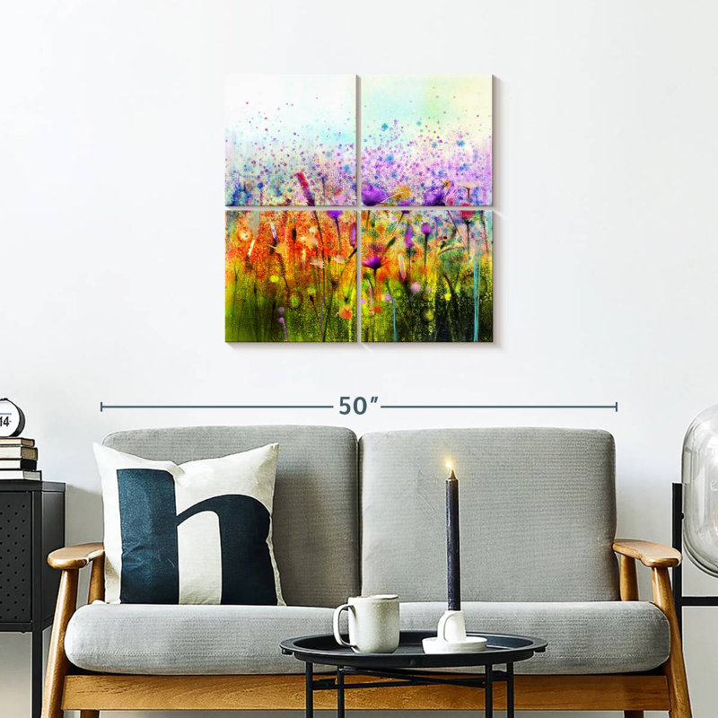 Harnek Spring Meadow Flowers, H 26 po x l 26 po